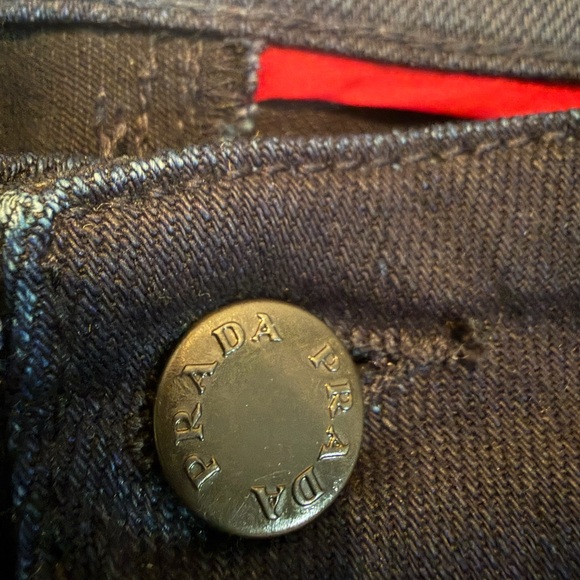 Prada Women's Dark blue Straight Jeans - Picture 4 of 8
